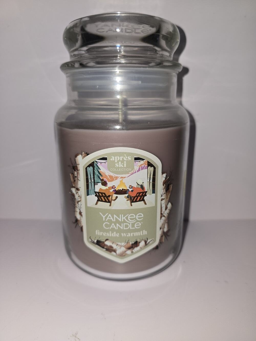 Yankee Candle FIRESIDE WARMTH 22 oz Single Wick Large Jar Candle DISCOUNTINUED - Picture 1 of 3